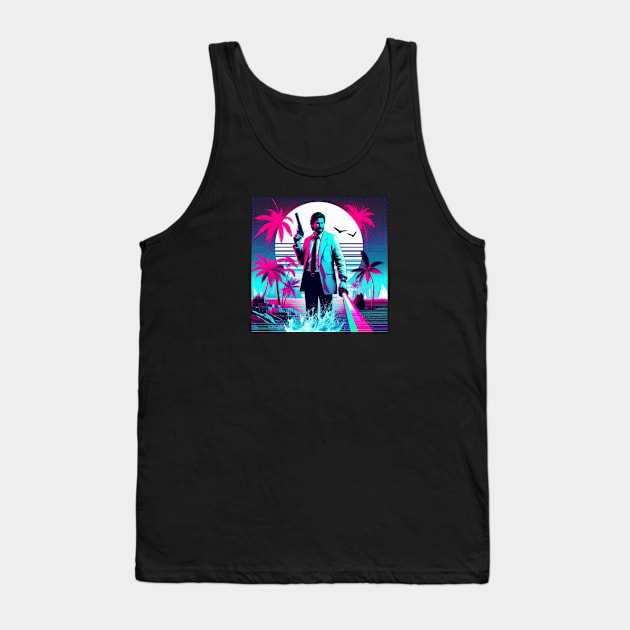 Alan Wake Vaporwave Tank Top by 2Divided